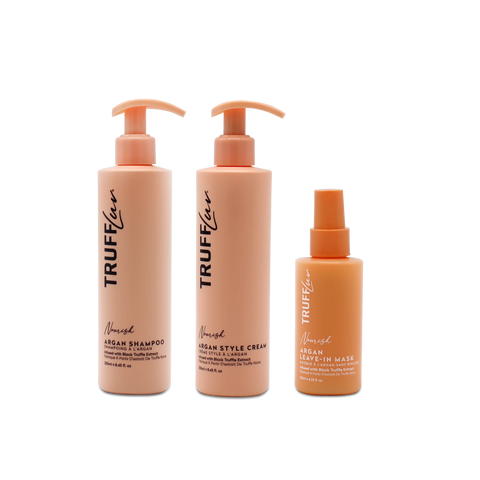 Trio pentru îngrijirea parului cu argan Truffluv